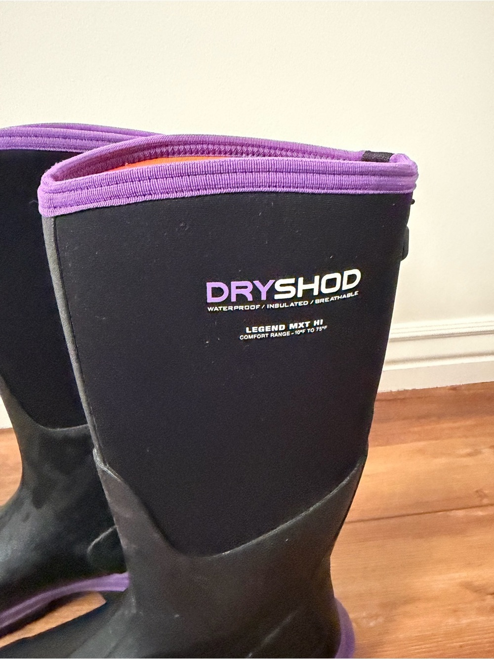 Dryshod Women's Size 10-10.5 Legend MXT Adventure Boot Hi Black/Purple 17”shaft - Picture 11 of 11